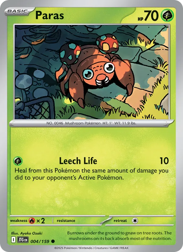 Paras — Journey Together #004 (Pokémon TCG card)
