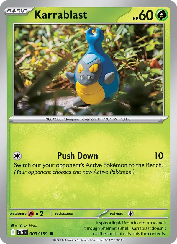 Karrablast — Journey Together #009 (Pokémon TCG card)