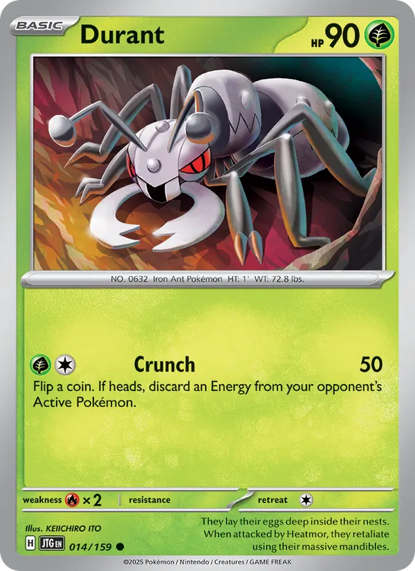 Durant — Journey Together #014 (Pokémon TCG card)