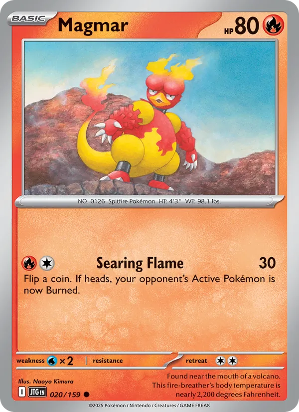 Magmar — Journey Together #020 (Pokémon TCG card)