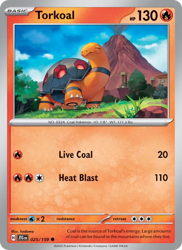 Torkoal — Journey Together #025 (Pokémon TCG card)