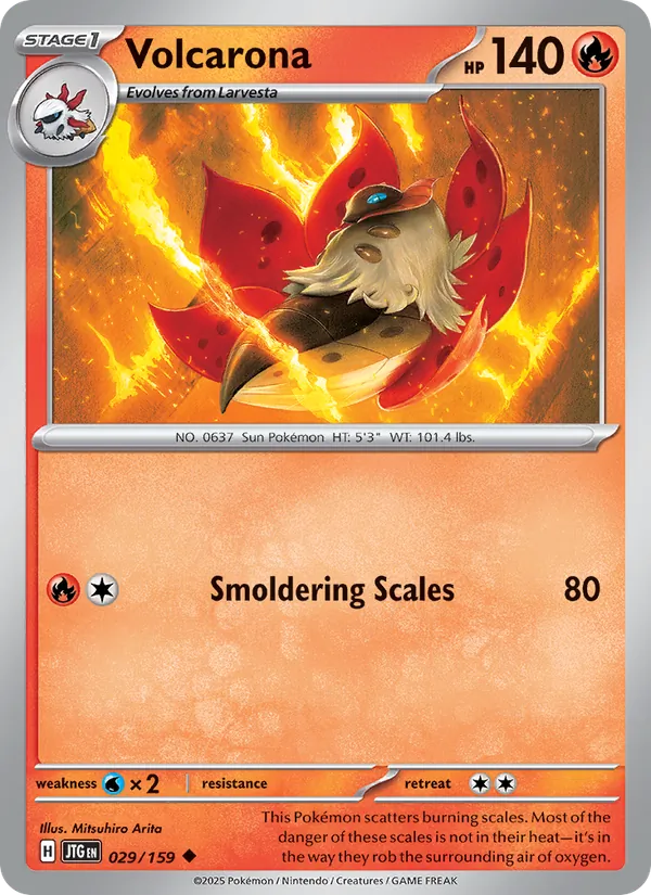 Volcarona — Journey Together #029 (Pokémon TCG card)
