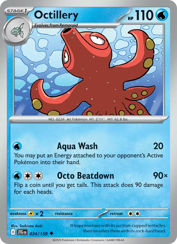 Octillery — Journey Together #034 (Pokémon TCG card)