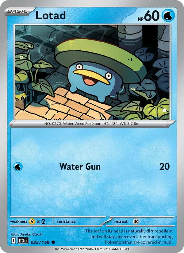 Lotad — Journey Together #035 (Pokémon TCG card)