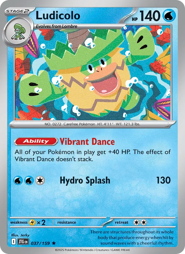 Ludicolo — Journey Together #037 (Pokémon TCG card)