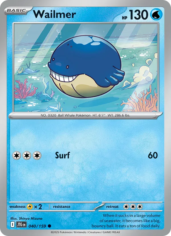 Wailmer — Journey Together #040 (Pokémon TCG card)