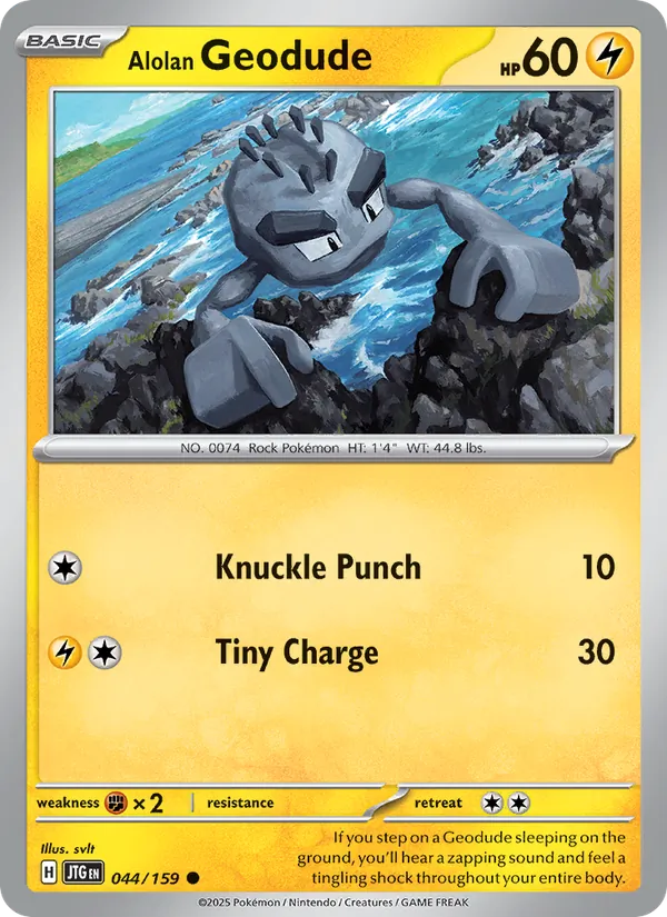 Alolan Geodude — Journey Together #044 (Pokémon TCG card)