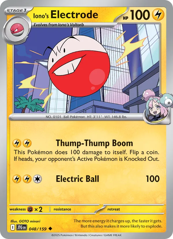 Iono's Electrode — Journey Together #048 (Pokémon TCG card)