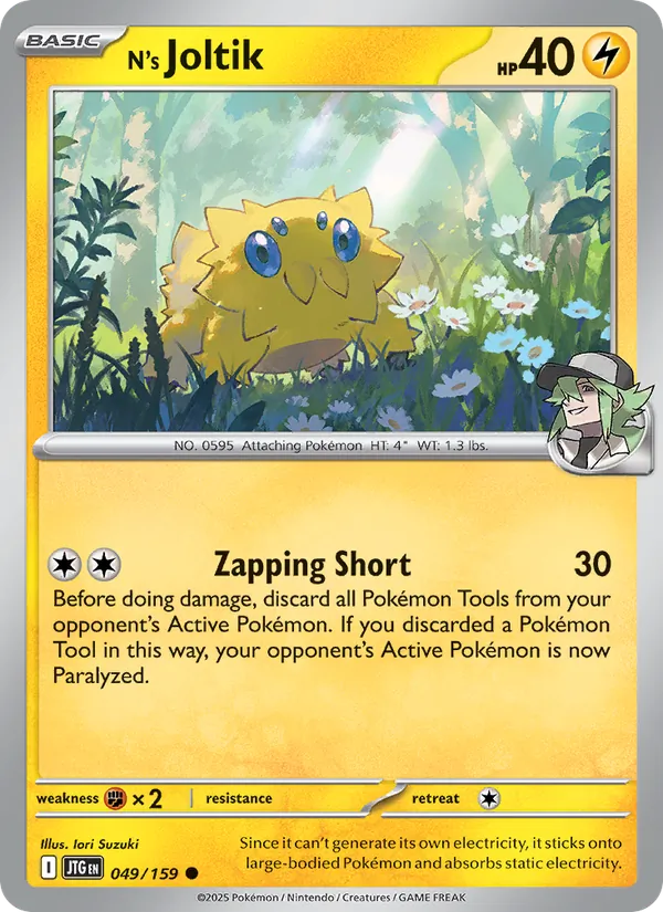 N's Joltik — Journey Together #049 (Pokémon TCG card)