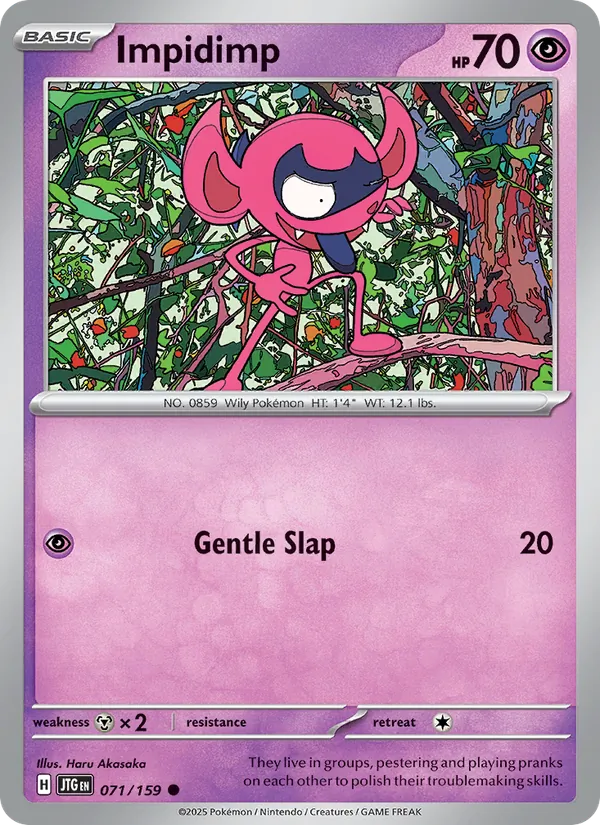 Impidimp — Journey Together #071 (Pokémon TCG card)
