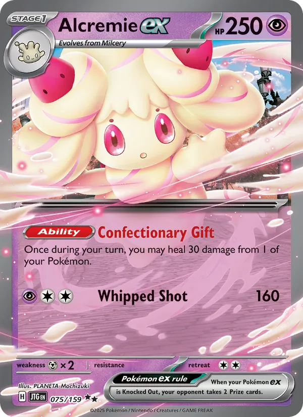 Alcremie ex — Journey Together #075 (Pokémon TCG card)