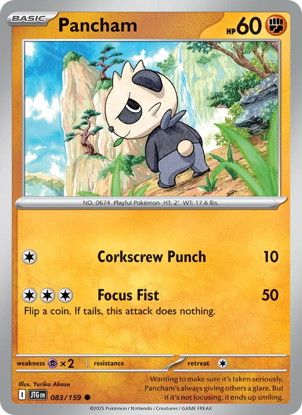 Pancham — Journey Together #083 (Pokémon TCG card)