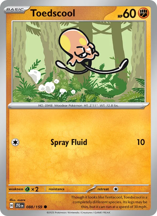Toedscool — Journey Together #088 (Pokémon TCG card)