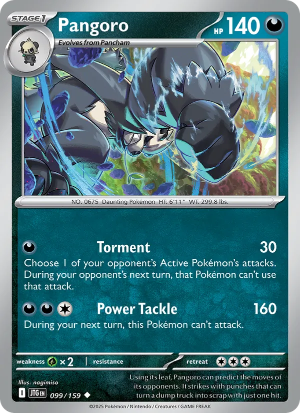 Pangoro — Journey Together #099 (Pokémon TCG card)