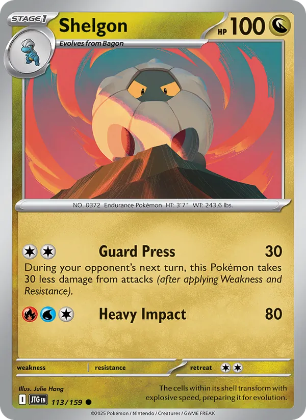 Shelgon — Journey Together #113 (Pokémon TCG card)