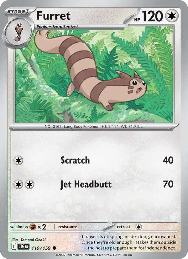 Furret — Journey Together #119 (Pokémon TCG card)