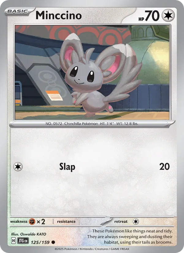 Minccino — Journey Together #125 (Pokémon TCG card)