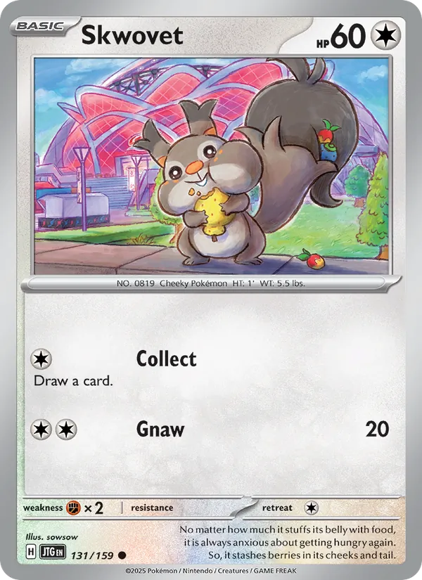 Skwovet — Journey Together #131 (Pokémon TCG card)
