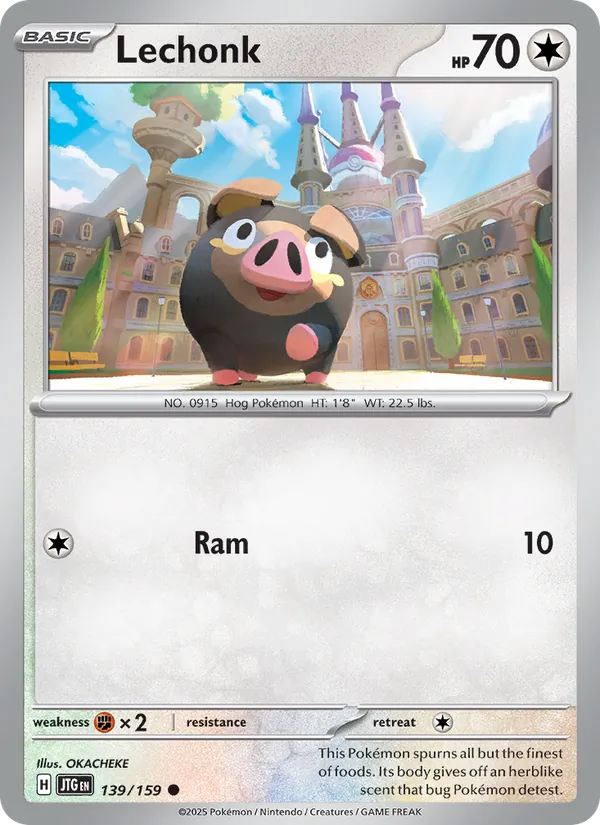 Lechonk — Journey Together #139 (Pokémon TCG card)