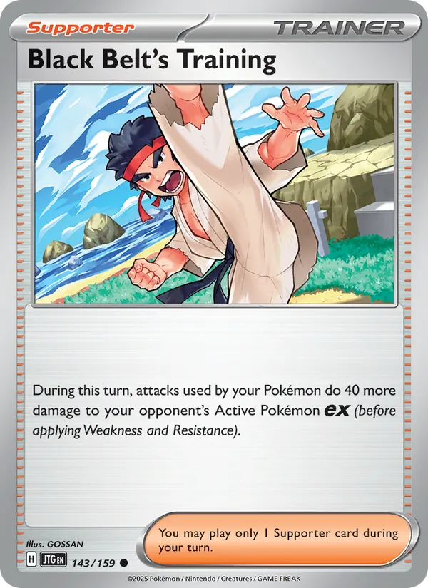 Black Belt's Training — Journey Together #143 (Pokémon TCG card)
