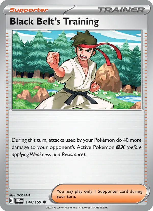 Black Belt's Training — Journey Together #144 (Pokémon TCG card)