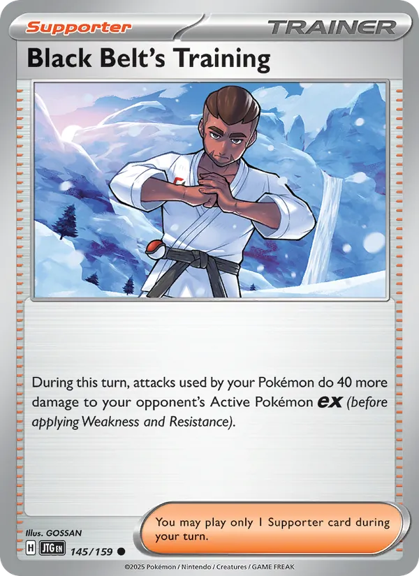 Black Belt's Training — Journey Together #145 (Pokémon TCG card)
