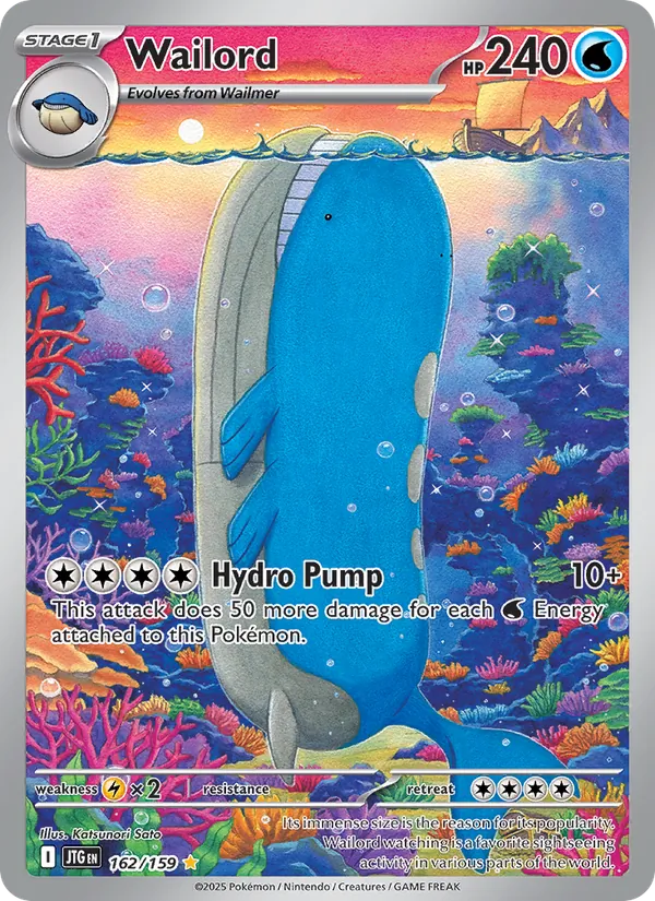 Wailord — Journey Together #162 (Pokémon TCG card)