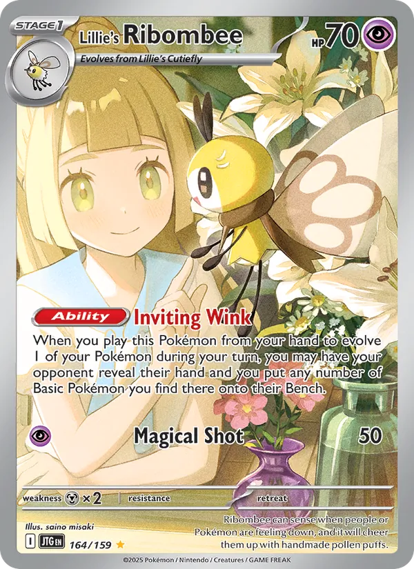 Lillie's Ribombee — Journey Together #164 (Pokémon TCG card)