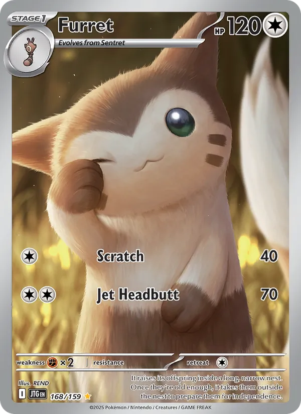 Furret — Journey Together #168 (Pokémon TCG card)