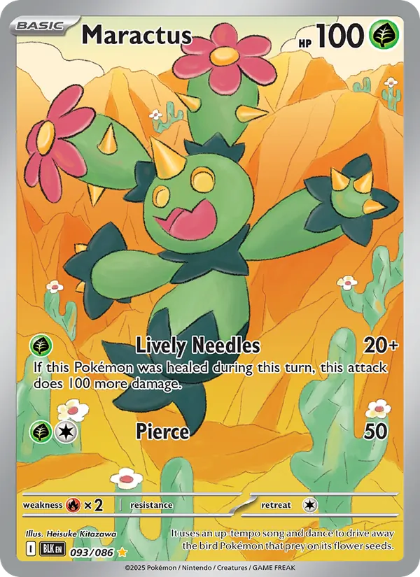 Maractus — Black Bolt #093 (Pokémon TCG card)