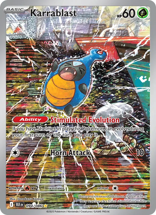 Karrablast — Black Bolt #094 (Pokémon TCG card)