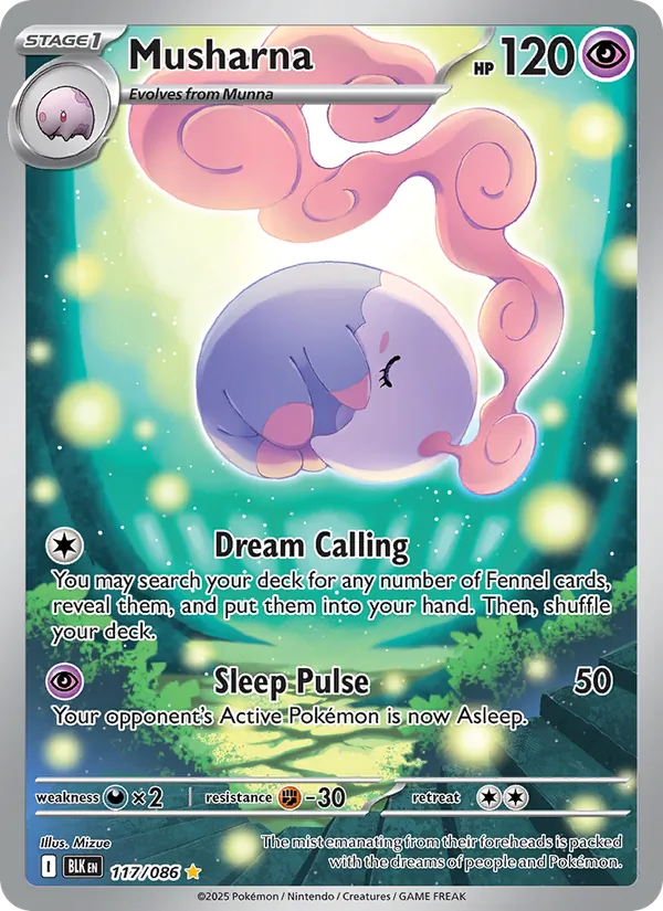 Musharna — Black Bolt #117 (Pokémon TCG card)