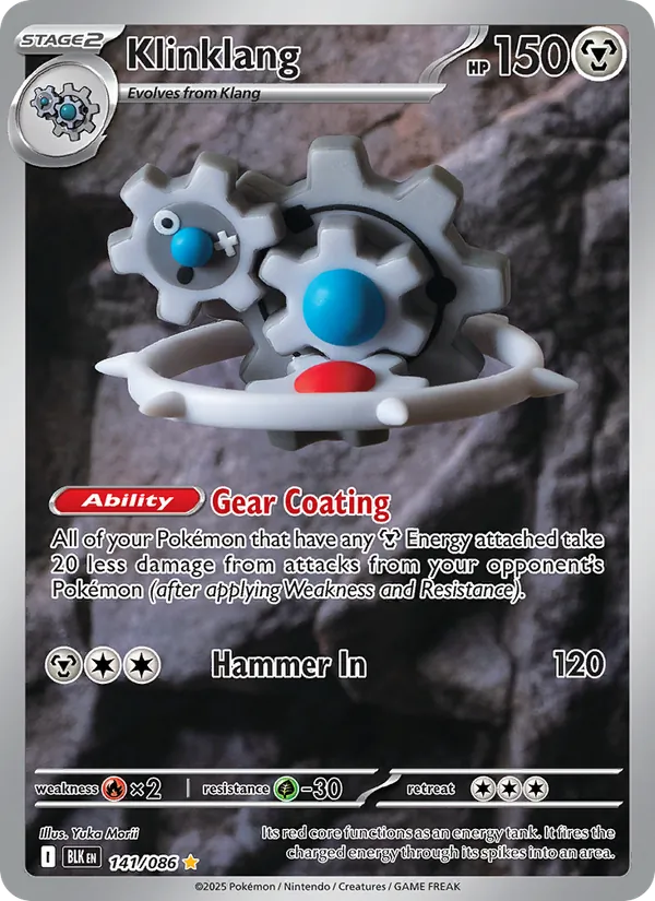 Klinklang — Black Bolt #141 (Pokémon TCG card)