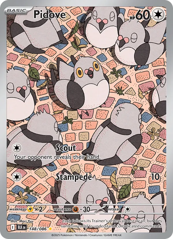 Pidove — Black Bolt #148 (Pokémon TCG card)