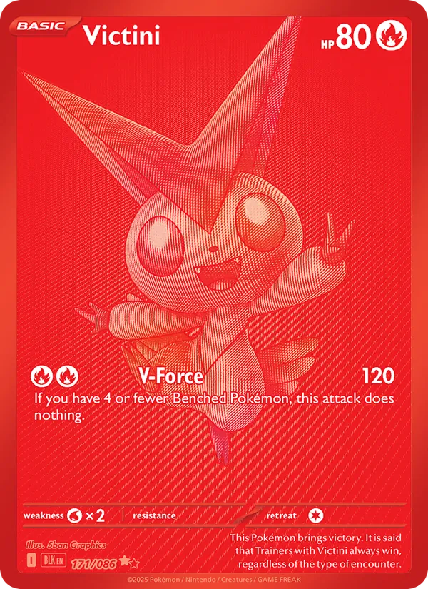 Victini — Black Bolt #171 (Pokémon TCG card)