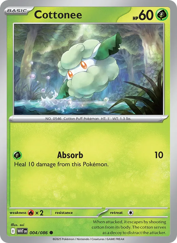 Cottonee — White Flare #004 (Pokémon TCG card)