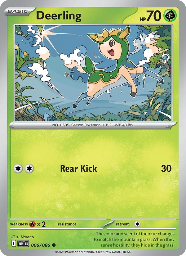 Deerling — White Flare #006 (Pokémon TCG card)