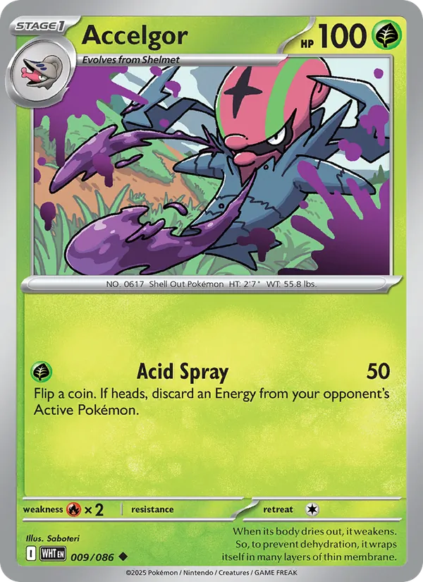 Accelgor — White Flare #009 (Pokémon TCG card)