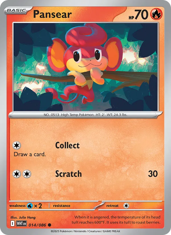 Pansear — White Flare #014 (Pokémon TCG card)