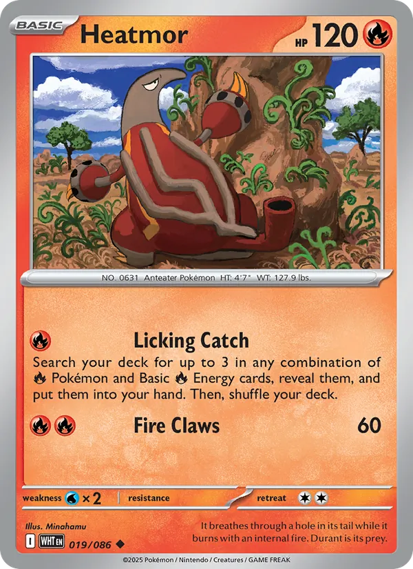 Heatmor — White Flare #019 (Pokémon TCG card)