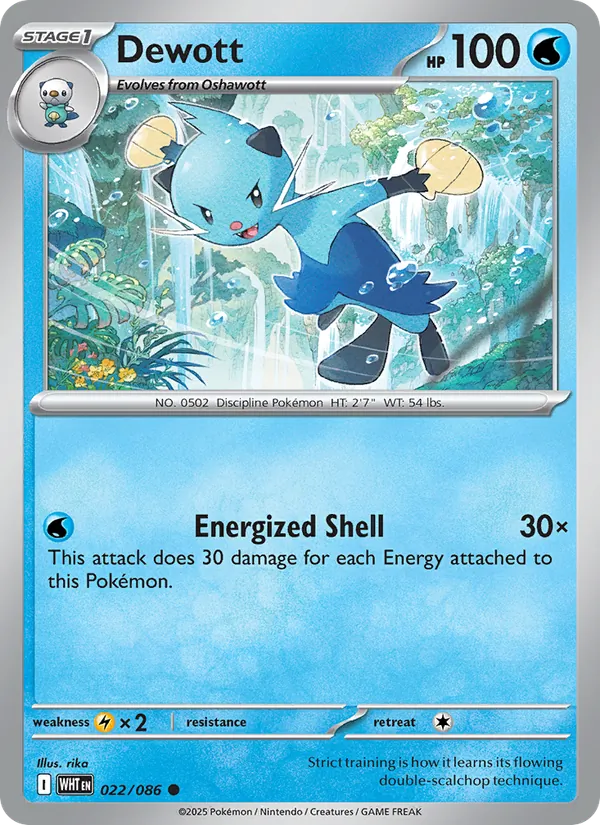 Dewott — White Flare #022 (Pokémon TCG card)
