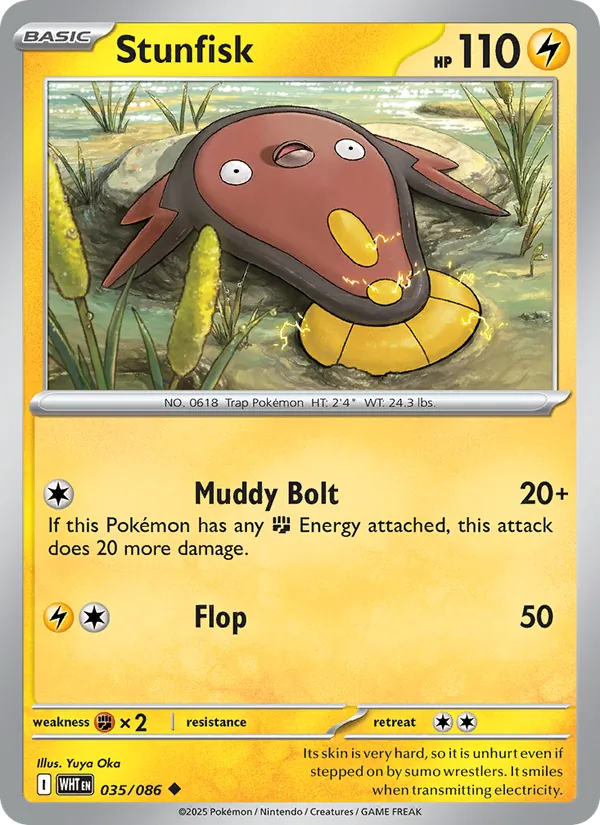 Stunfisk — White Flare #035 (Pokémon TCG card)