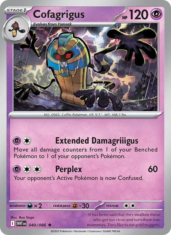 Cofagrigus — White Flare #040 (Pokémon TCG card)
