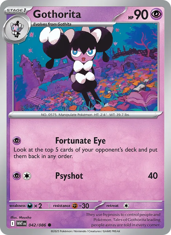 Gothorita — White Flare #042 (Pokémon TCG card)