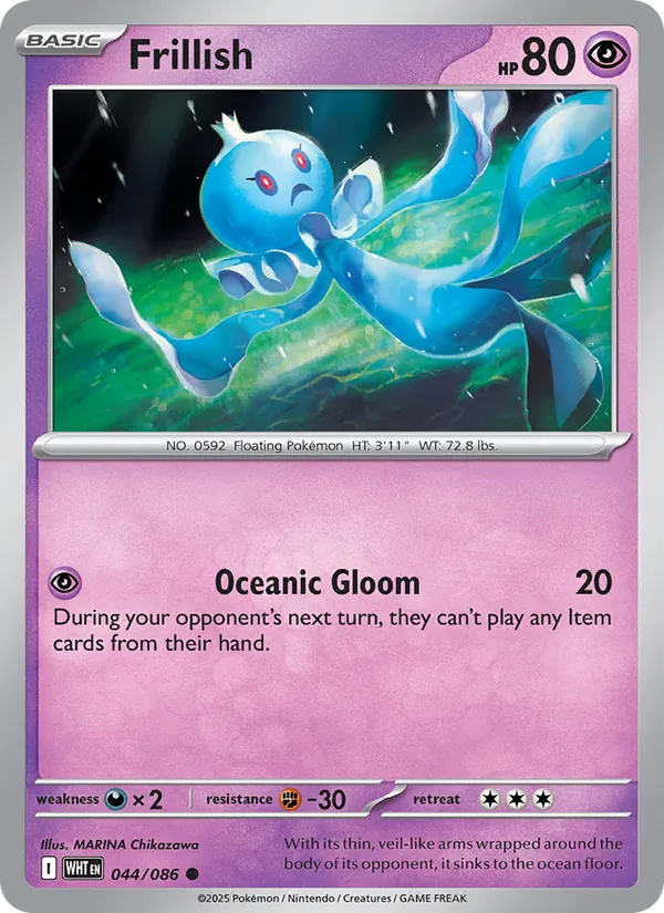 Frillish — White Flare #044 (Pokémon TCG card)