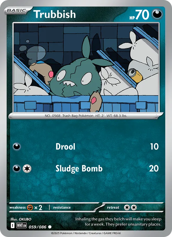 Trubbish — White Flare #059 (Pokémon TCG card)