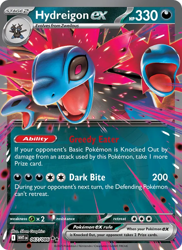 Hydreigon ex — White Flare #067 (Pokémon TCG card)