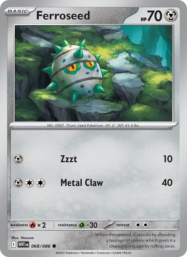 Ferroseed — White Flare #068 (Pokémon TCG card)