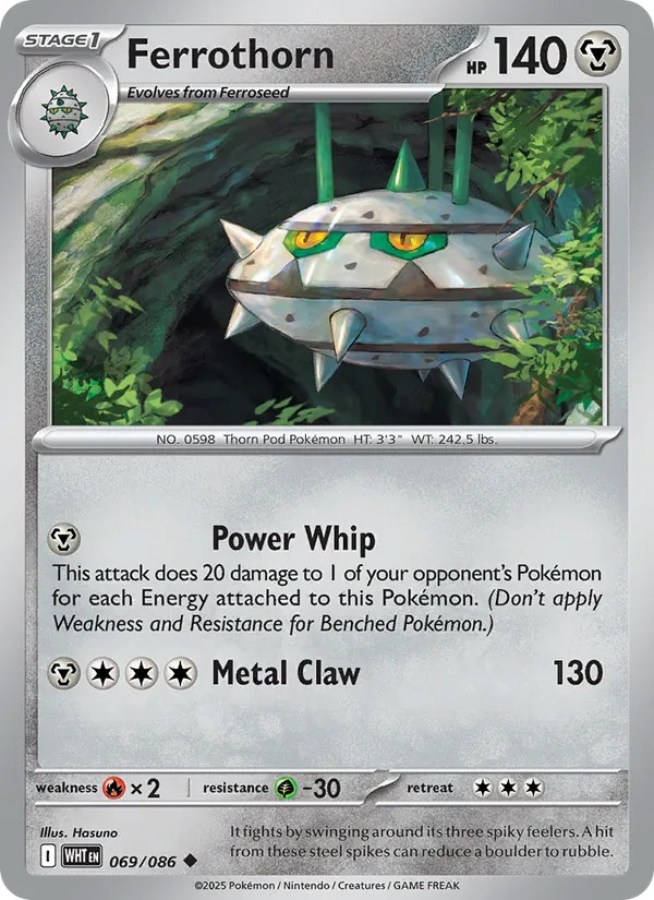 Ferrothorn — White Flare #069 (Pokémon TCG card)
