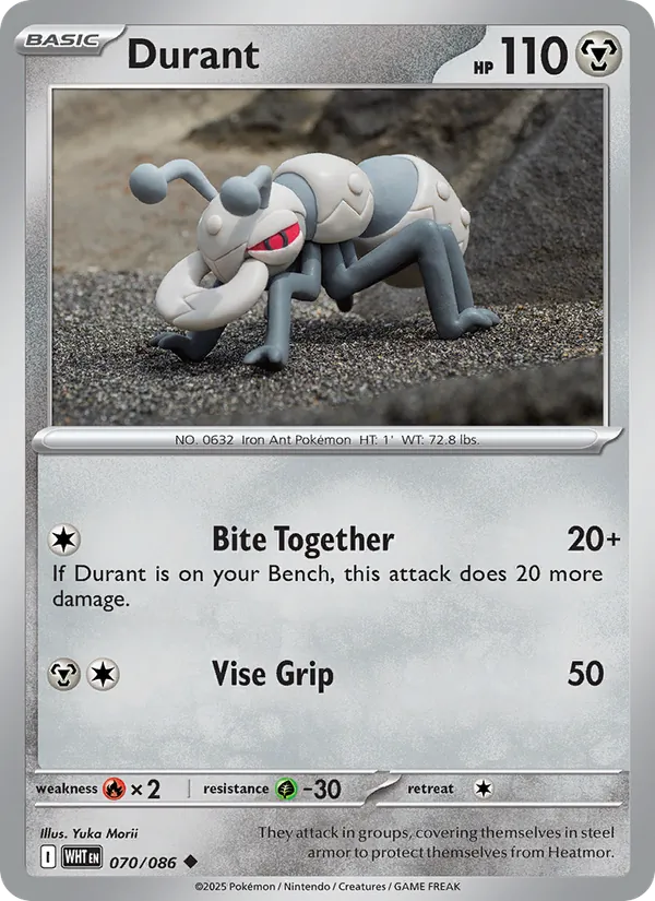 Durant — White Flare #070 (Pokémon TCG card)